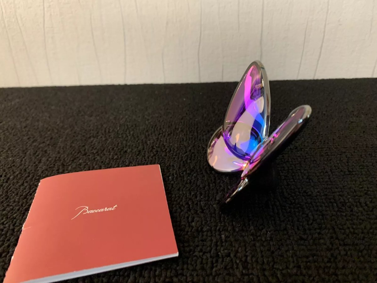 Papillon scarabée en cristal de Baccarat-photo-2