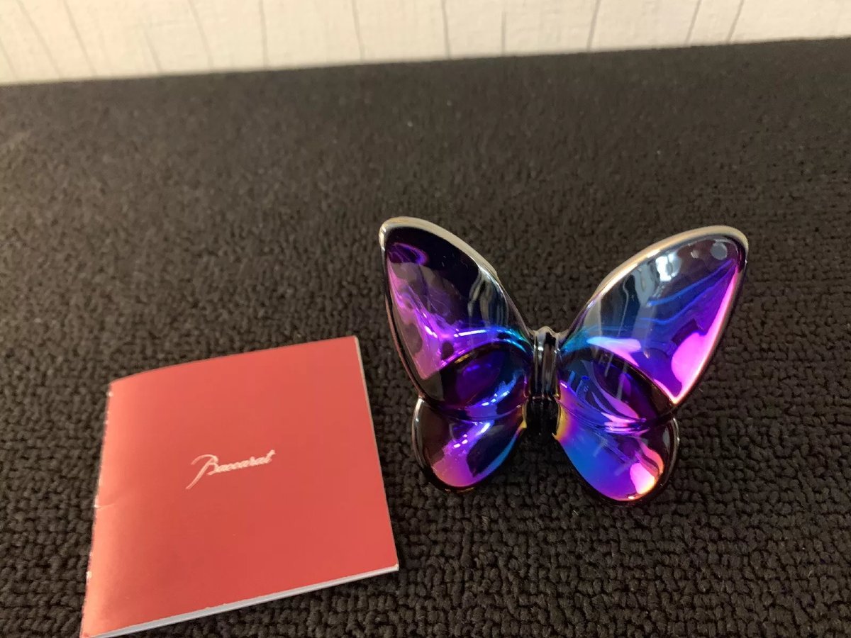 Papillon scarabée en cristal de Baccarat-photo-1
