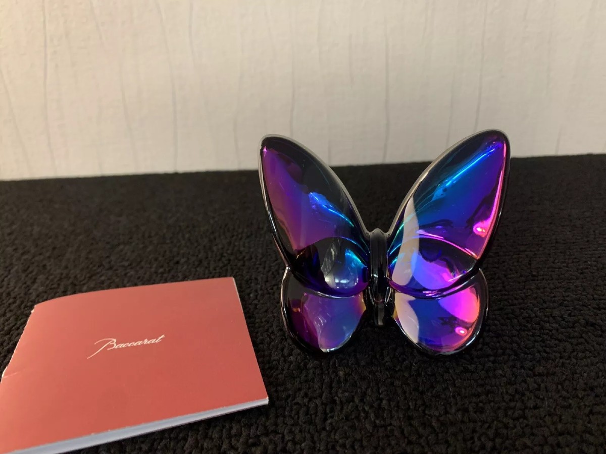 Papillon scarabée en cristal de Baccarat