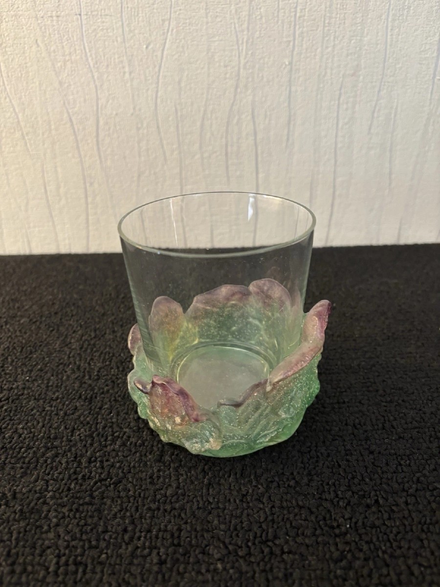 Daum Crystal Nature Model Whisky Glass