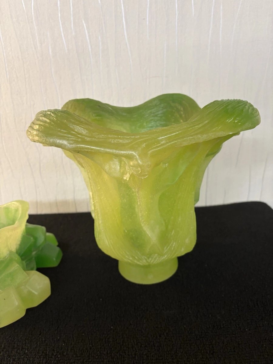 Sculpture rare vase en cristal Daum et Dali-photo-4