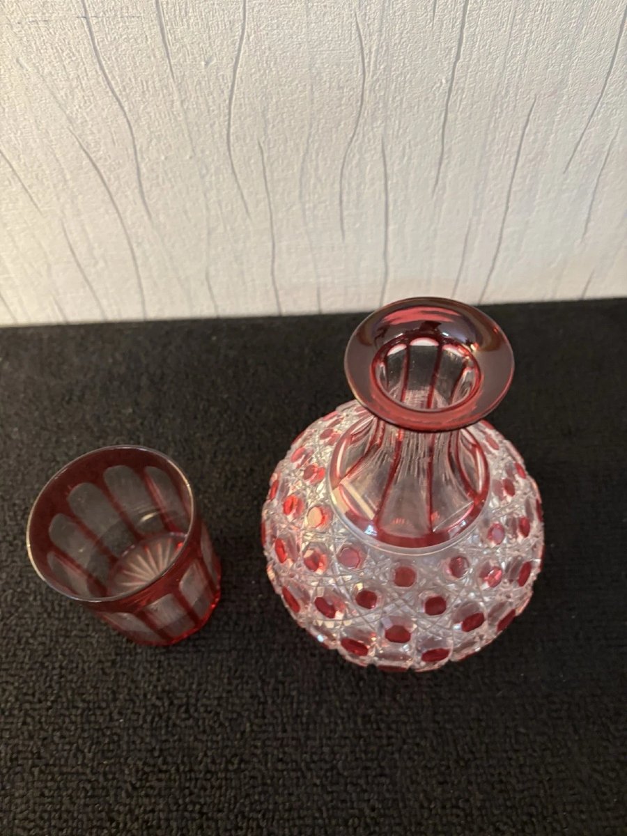 Service de nuit cristal overlay Saint Louis ? Baccarat ?-photo-3