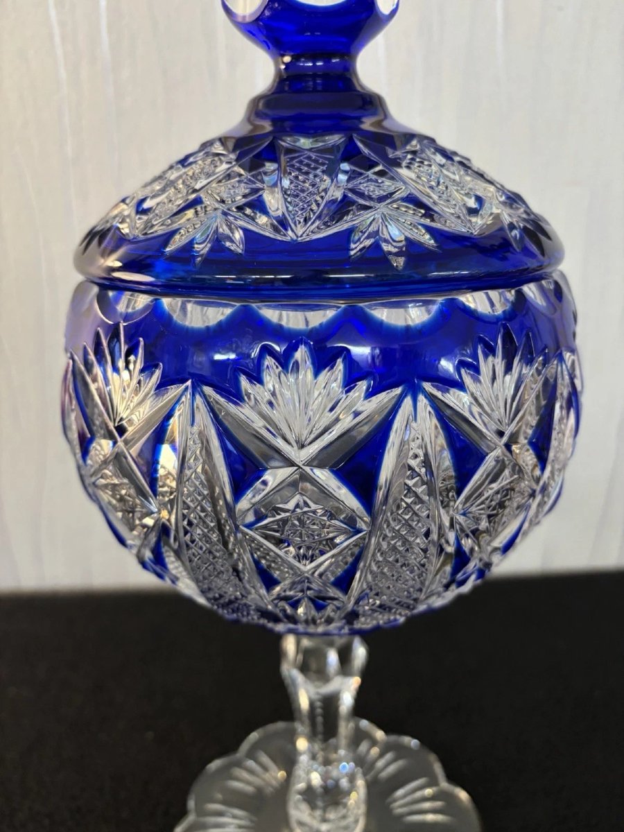 Blue Crystal Candy Jar-photo-2