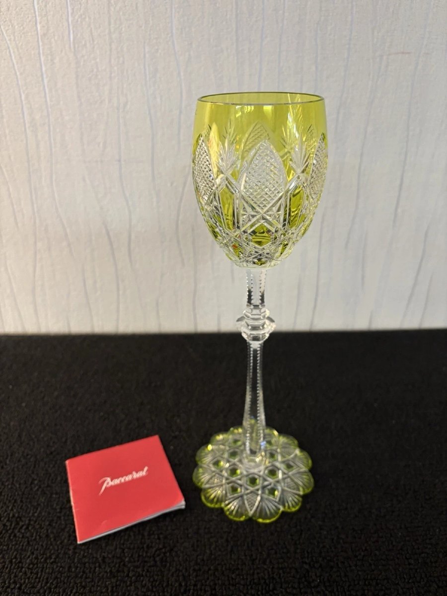 Verre à vin modèle tsar bleu en cristal de Baccarat-photo-4