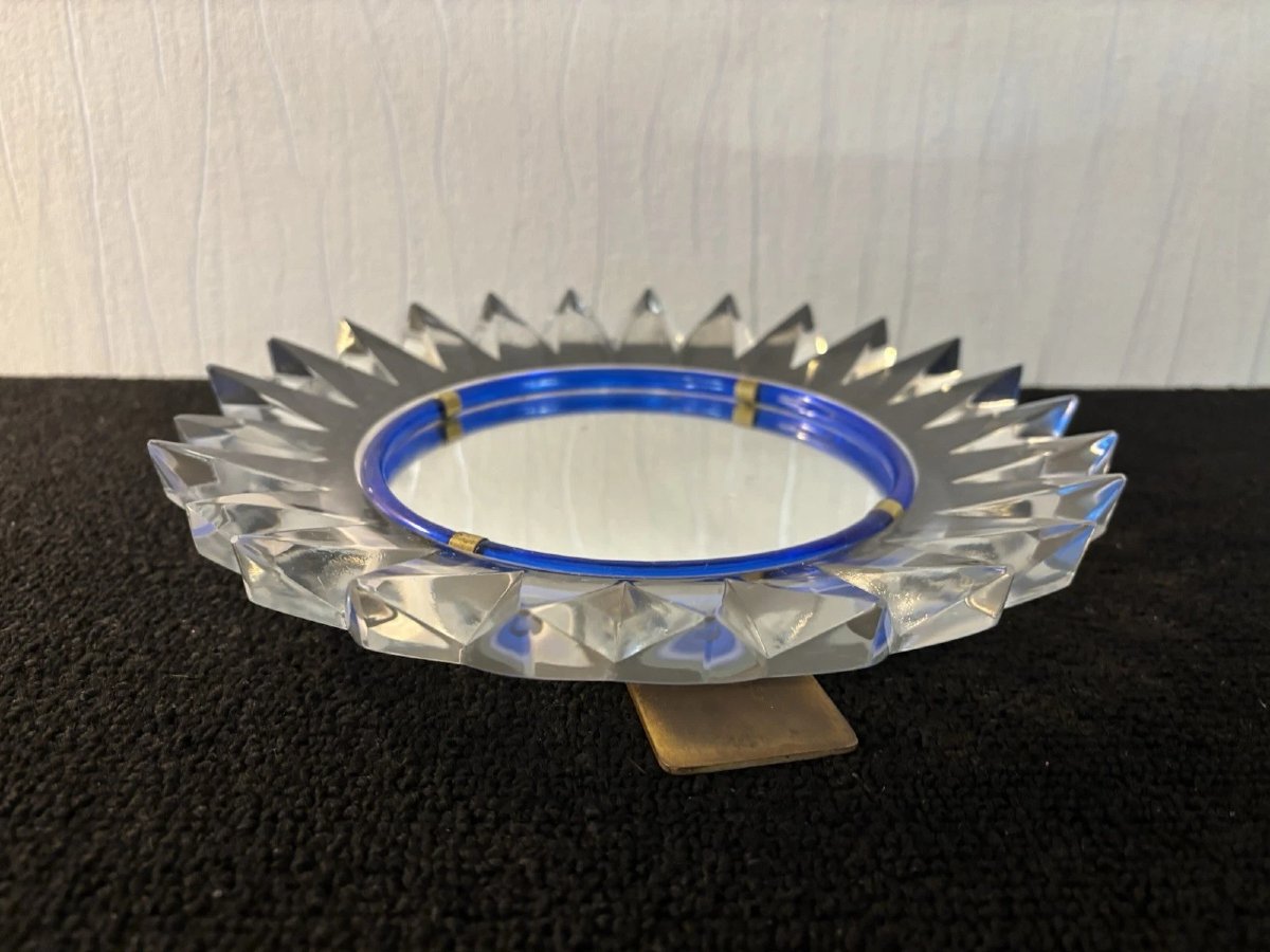 Miroir de sorcière en cristal Lalique France-photo-4