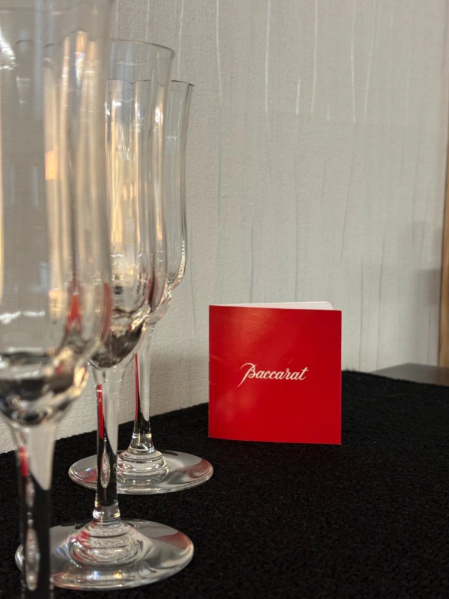 6 FLUTES A CHAMPAGNE modèle CAPRI cristal de BACCARAT (prix des 6)-photo-4