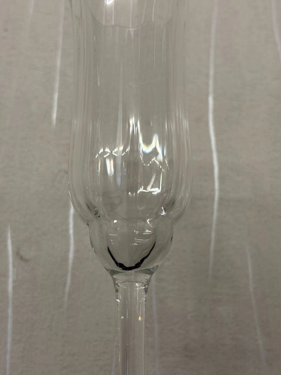 6 FLUTES A CHAMPAGNE modèle CAPRI cristal de BACCARAT (prix des 6)-photo-1