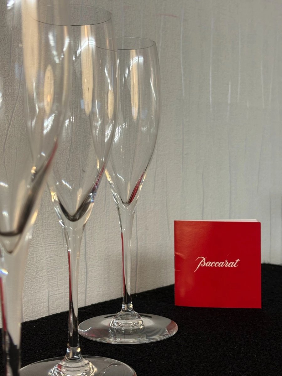 6 FLUTES A CHAMPAGNE  modèle SAINT REMY en  cristal de  BACCARAT  (prix des 6 flutes)-photo-4