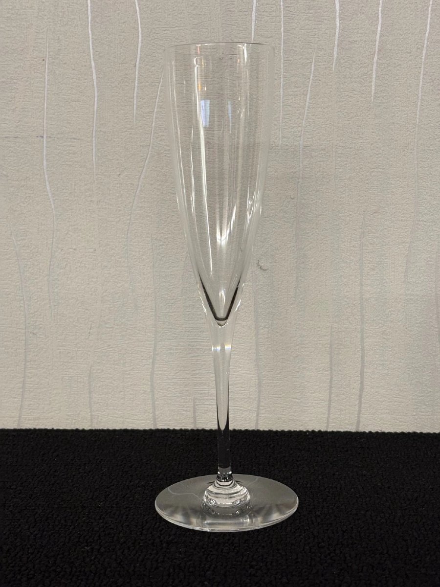 6 FLUTES A CHAMPAGNE modèle DOM PERIGNON en CRISTAL DE BACCARAT (prix des 6 Flutes)-photo-2