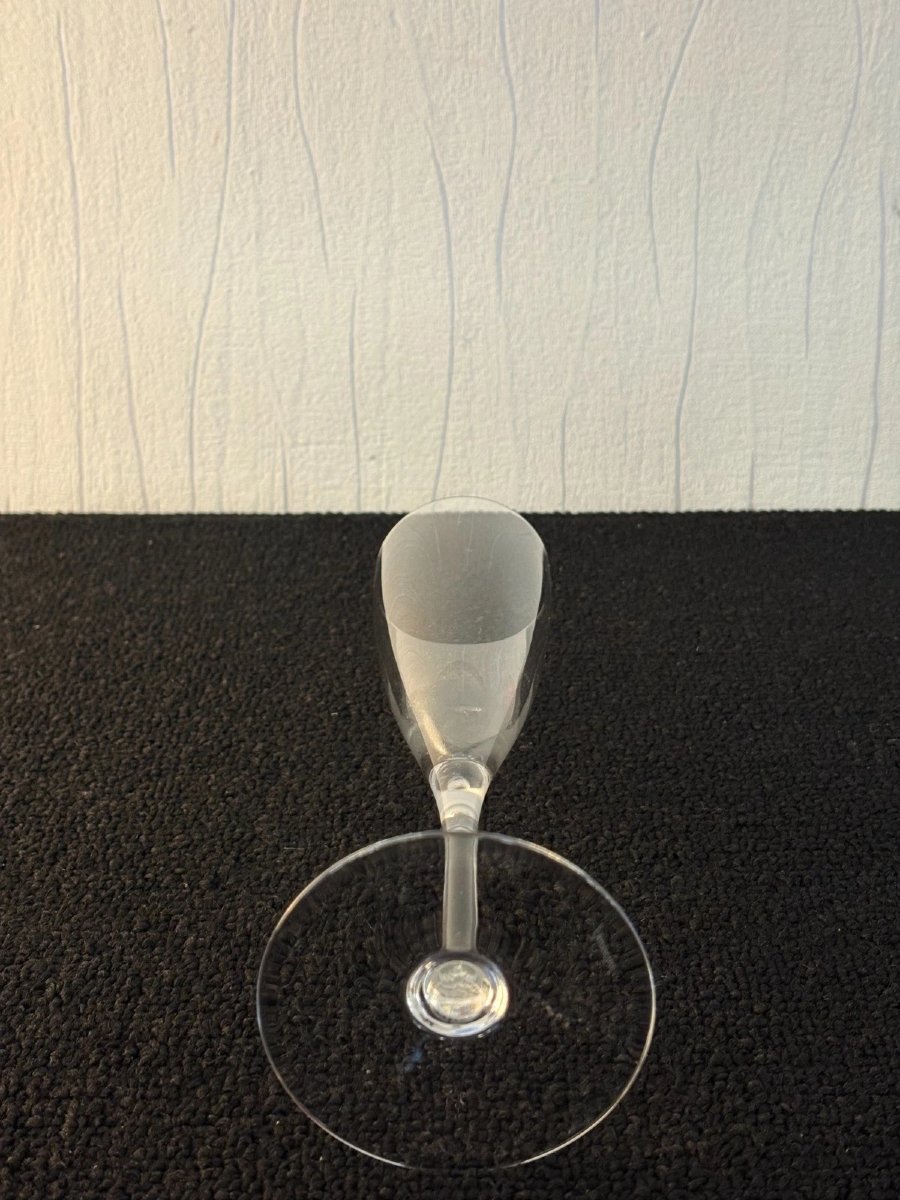 6 FLUTES A CHAMPAGNE modèle DOM PERIGNON en CRISTAL DE BACCARAT (prix des 6 Flutes)-photo-3