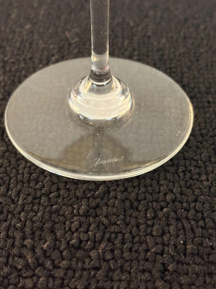 6 FLUTES A CHAMPAGNE  modèle PERFECTION  en CRISTAL DE BACCARAT-photo-2