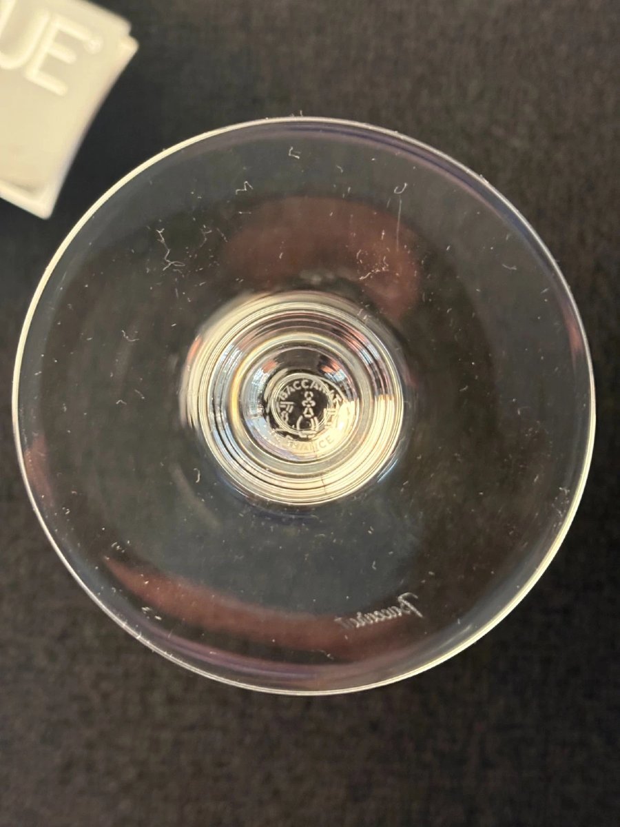 6 FLUTES A CHAMPAGNE  modèle PERFECTION  en CRISTAL DE BACCARAT-photo-3