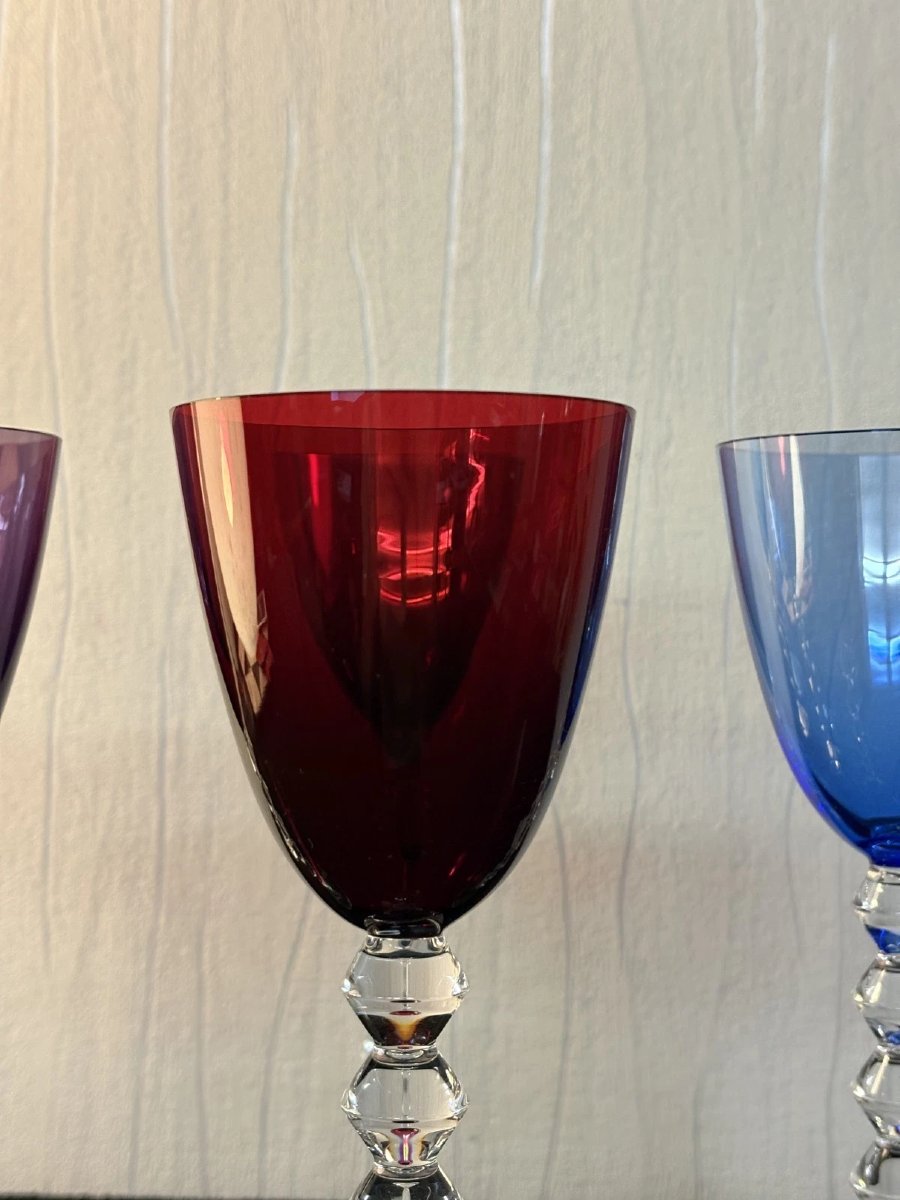 6  VERRES A VIN  modèle VEGA en CRISTAL de BACARAT -photo-2
