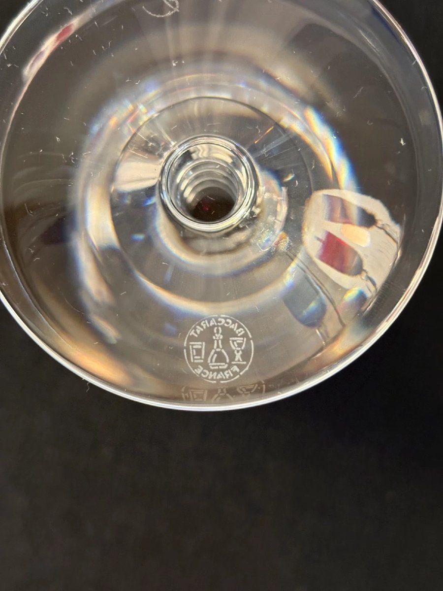 6  VERRES A VIN  modèle VEGA en CRISTAL de BACARAT -photo-1