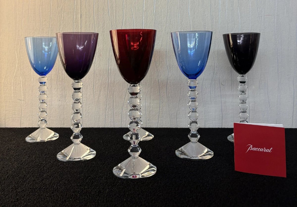 6  VERRES A VIN  modèle VEGA en CRISTAL de BACARAT -photo-2