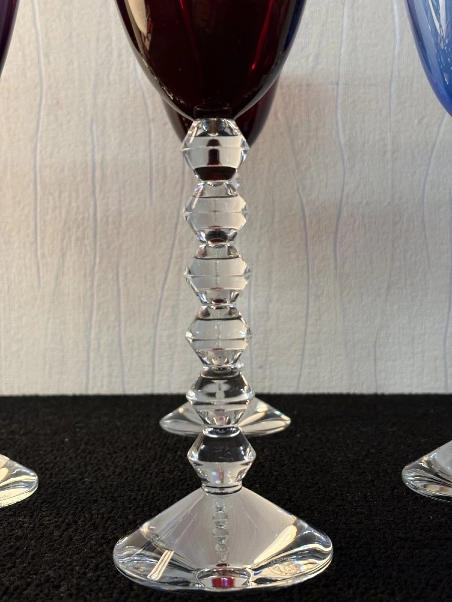 6  VERRES A VIN  modèle VEGA en CRISTAL de BACARAT -photo-3