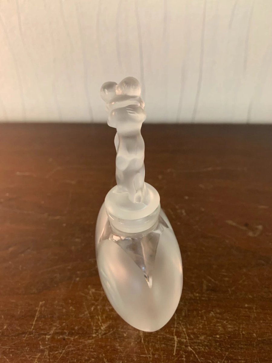 FLACON  A PARFUM  ' LES AMOURS ' en cristal LALIQUE-photo-3