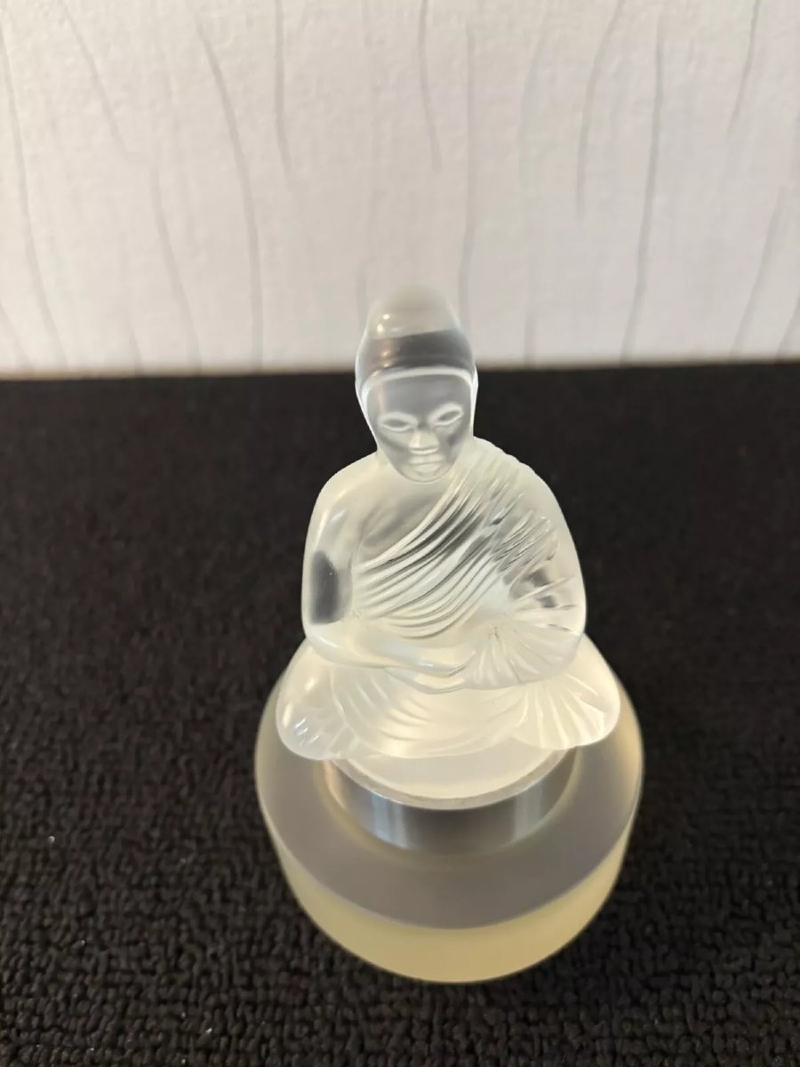 Buddha Perfume Bottle In Lalique Crystal-photo-2