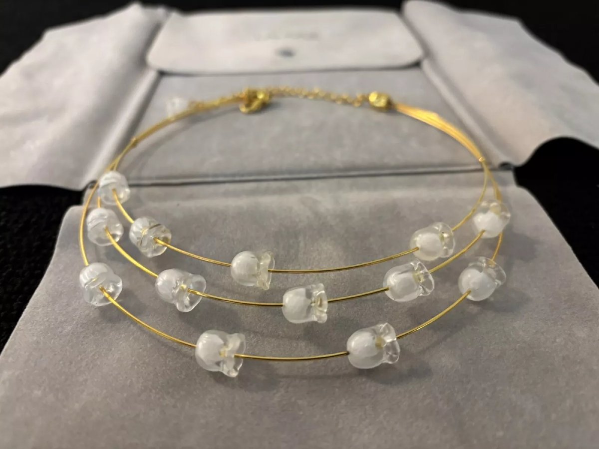 COLLIER TOUR DE COU MUGUET  LALIQUE-photo-3