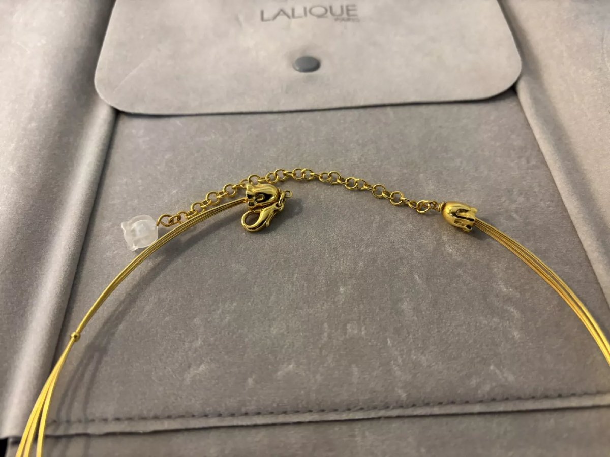 COLLIER TOUR DE COU MUGUET  LALIQUE-photo-4