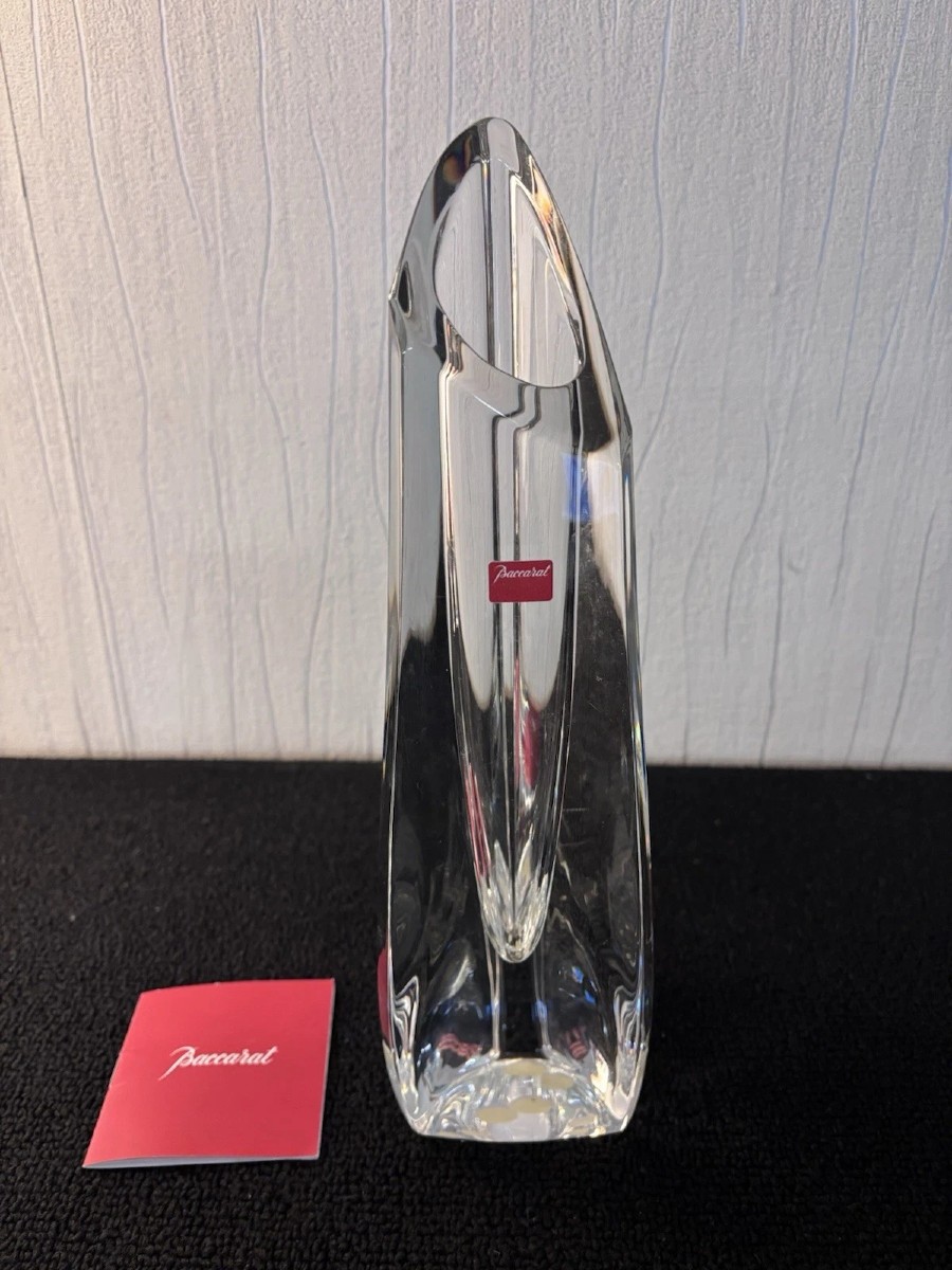 Baccarat Crystal Beveled Soliflore Vase