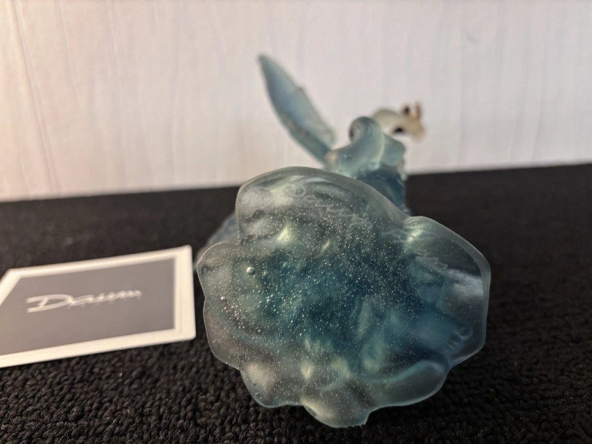 Angel Gabriel And The Bird In Crystal By Daum France-photo-6