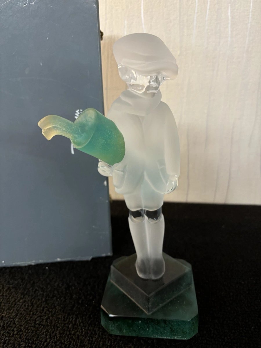 Golfeur ''Le caddy' en cristal Daum France Numéroté 117 / 199-photo-4