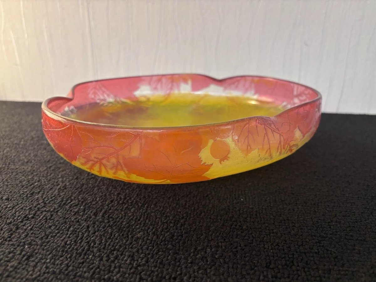 Gallé Establishments Centerpiece Bowl Signed With The Star-photo-2