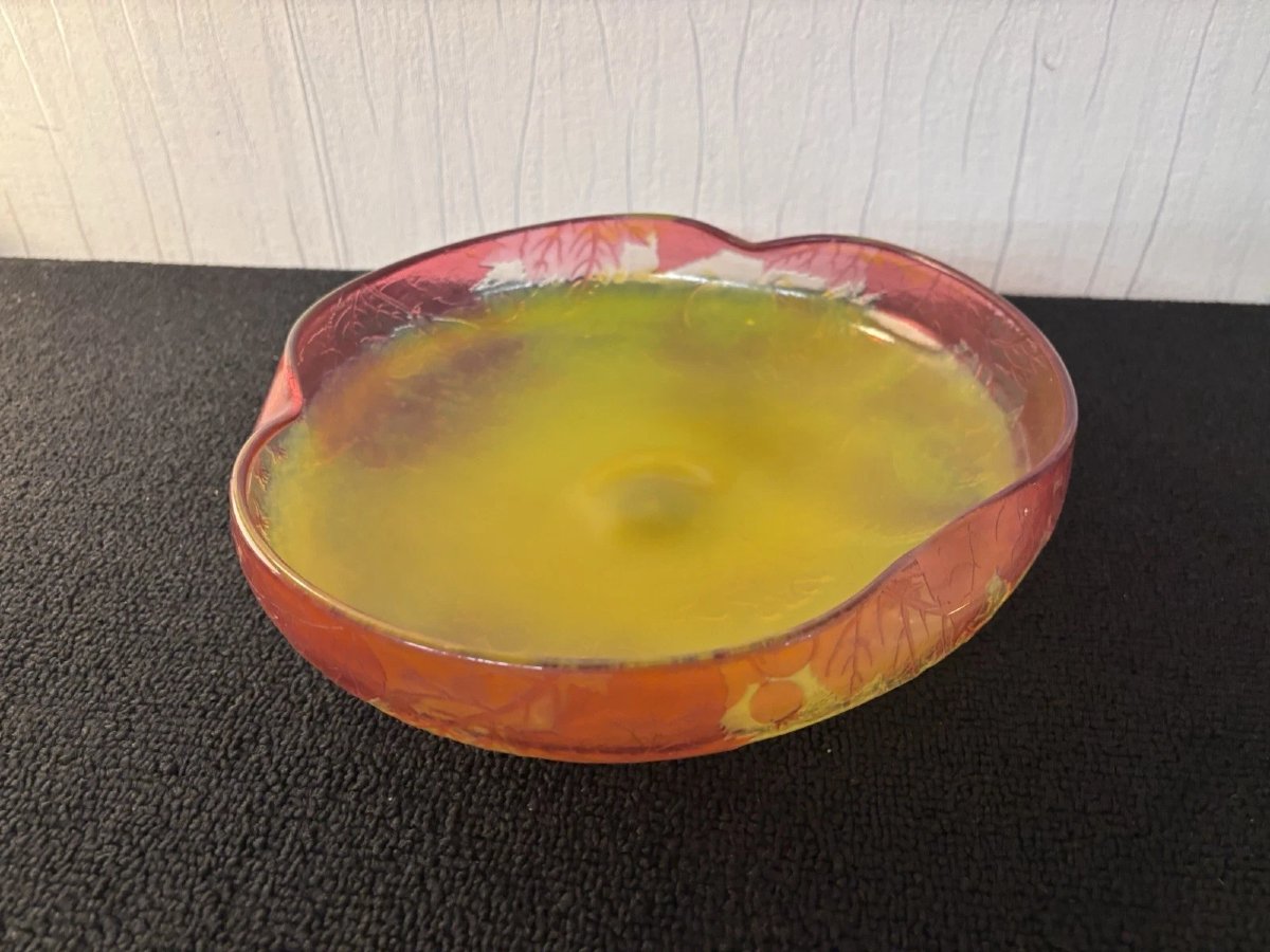 Gallé Establishments Centerpiece Bowl Signed With The Star-photo-3