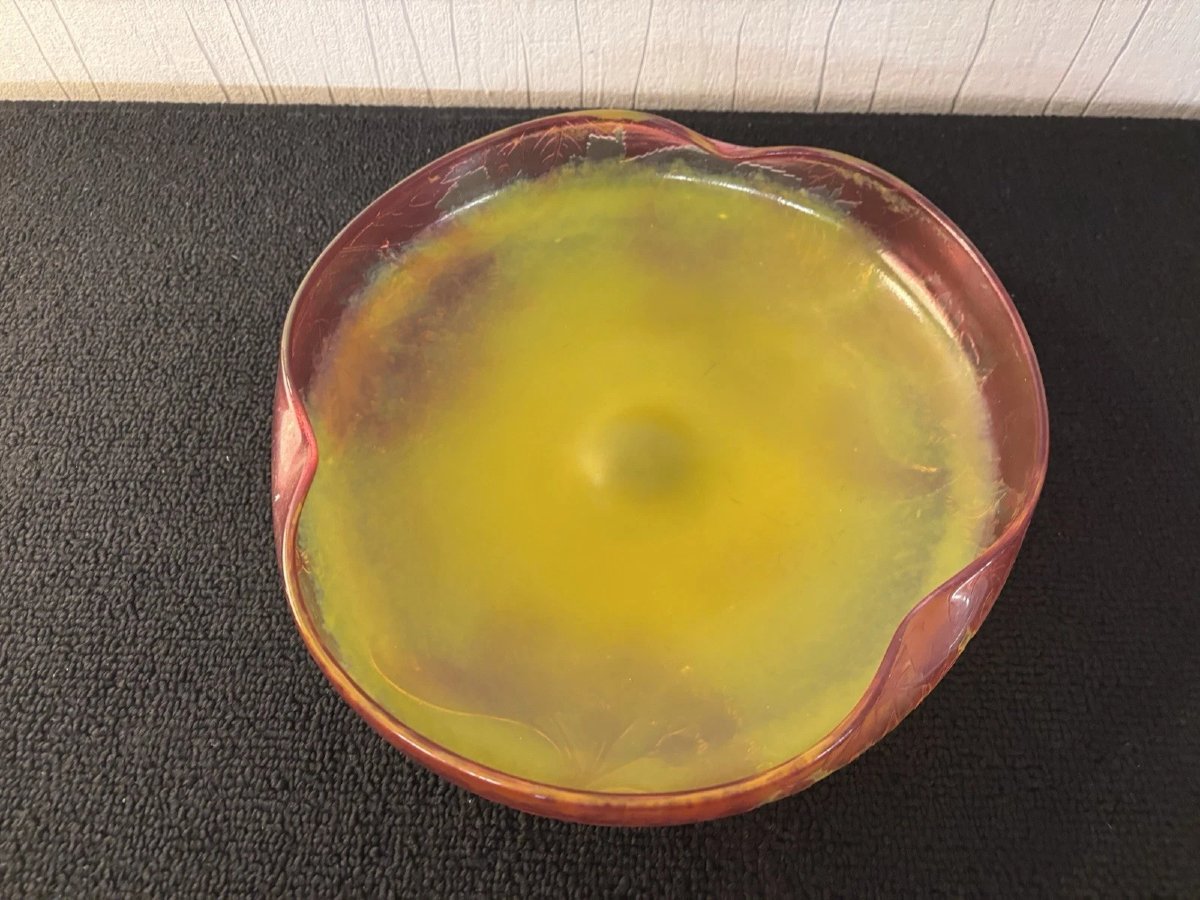 Gallé Establishments Centerpiece Bowl Signed With The Star-photo-4