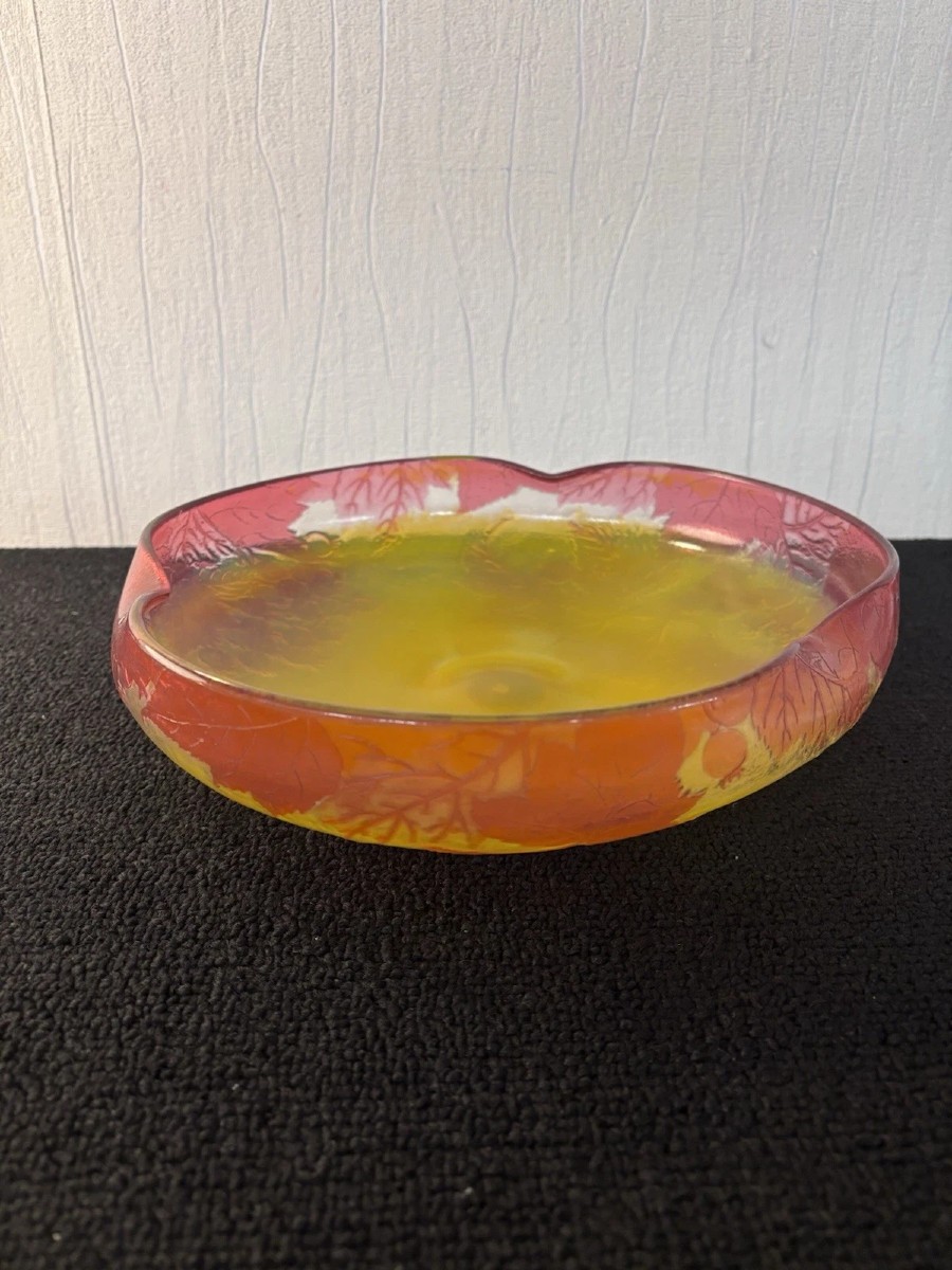 Gallé Establishments Centerpiece Bowl Signed With The Star