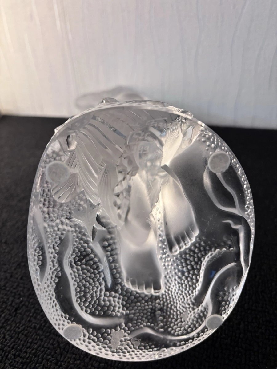 Large 'océanide' Sculpture In Lalique Crystal France N° 626/999-photo-5