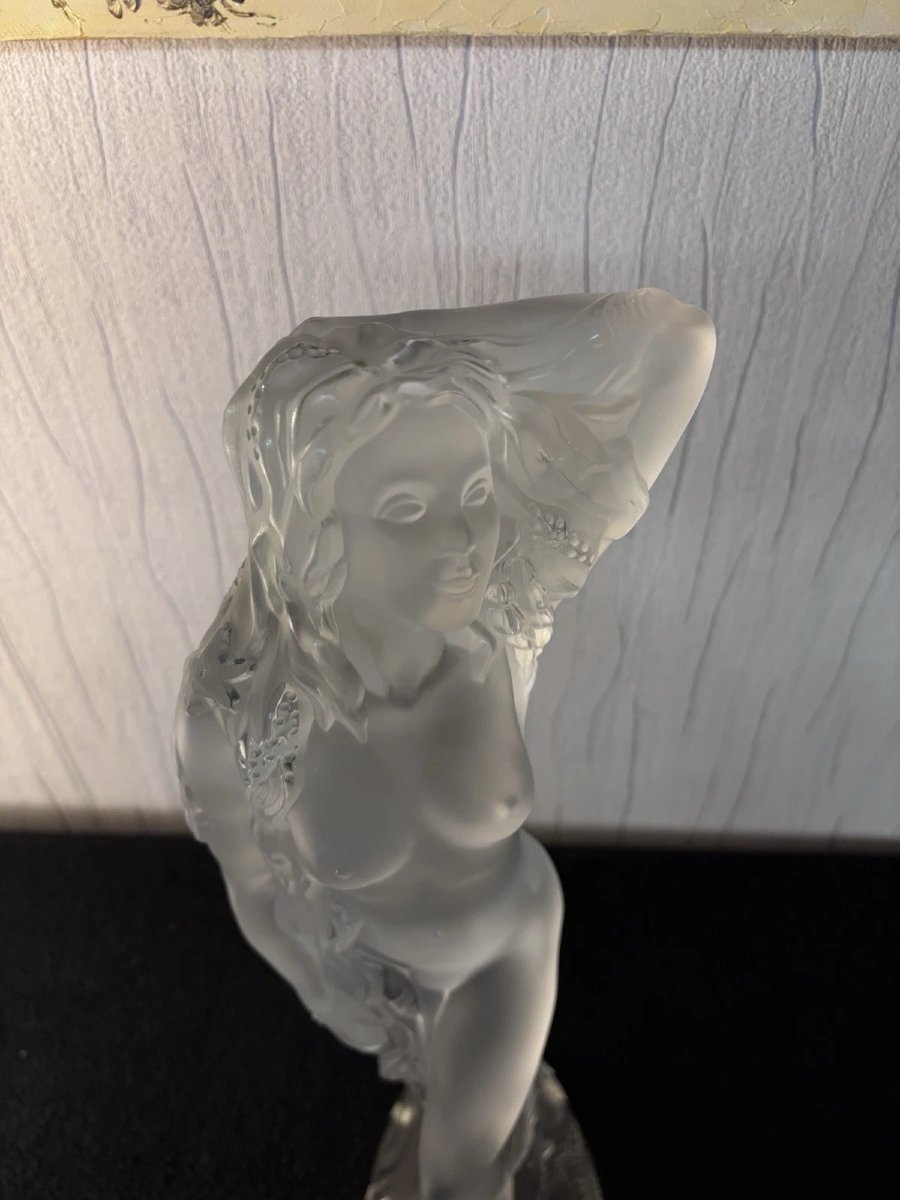 Large 'océanide' Sculpture In Lalique Crystal France N° 626/999-photo-6