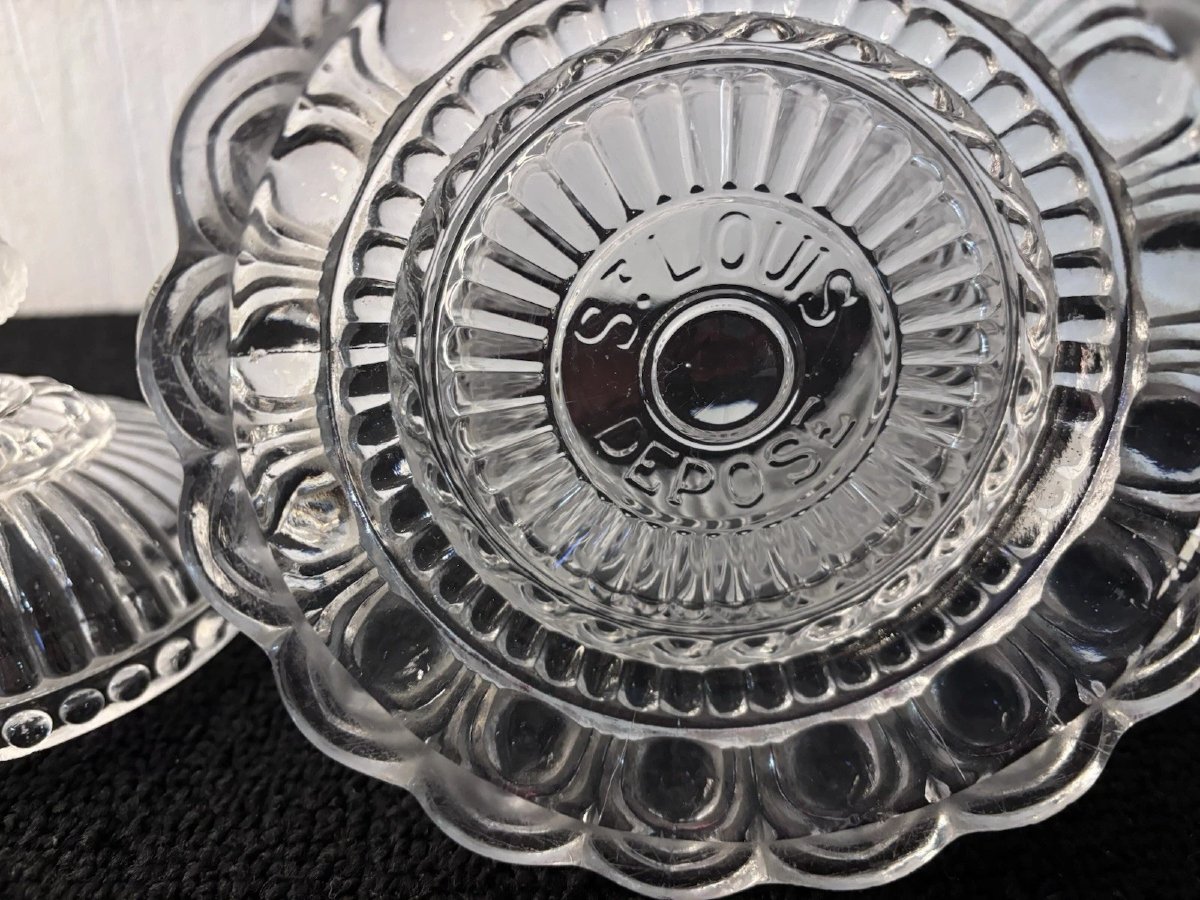 Saint Louis Crystal Cutlery Pot With Ram's Head And Bacchus Head Motif-photo-7