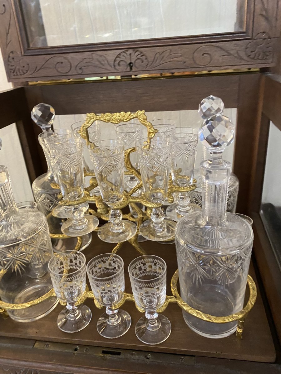 All-glass Oak Liqueur Cellar-photo-2
