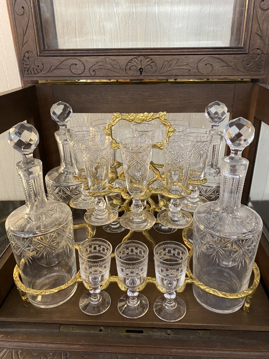 All-glass Oak Liqueur Cellar-photo-3
