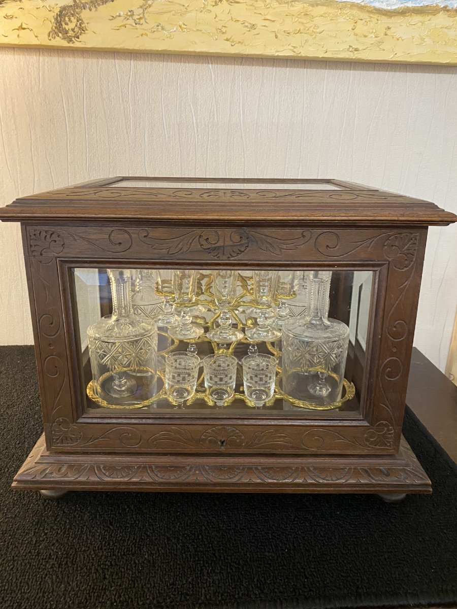 All-glass Oak Liqueur Cellar-photo-4