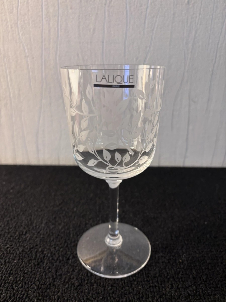 Lalique Liane Clear Crystal Wine Glass