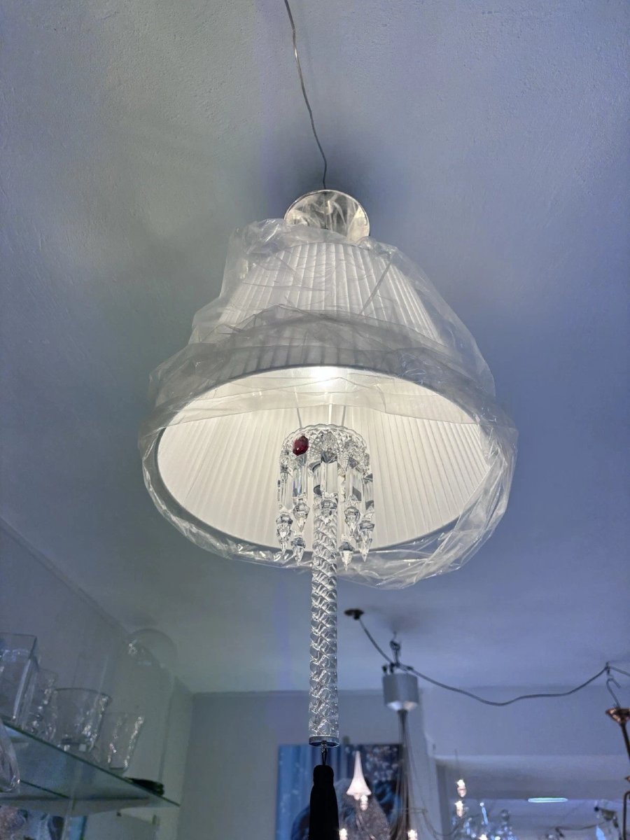 Lustre 1 lumière modèle Torch Arick Lévy en cristal de BACCARAT-photo-4