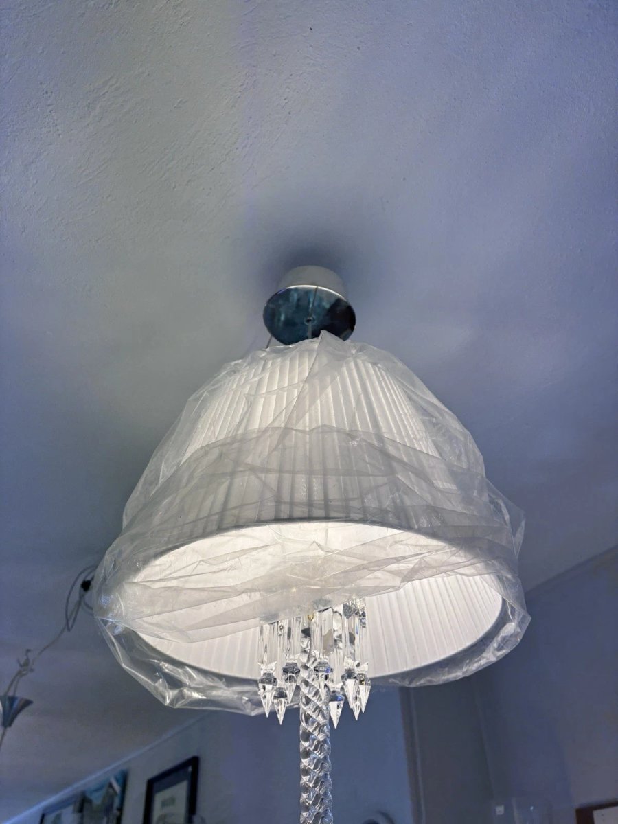 Lustre 1 lumière modèle Torch Arick Lévy en cristal de BACCARAT-photo-4