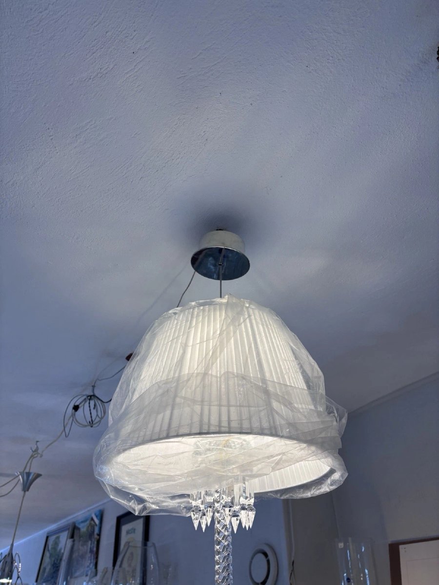 Lustre 1 lumière modèle Torch Arick Lévy en cristal de BACCARAT-photo-5
