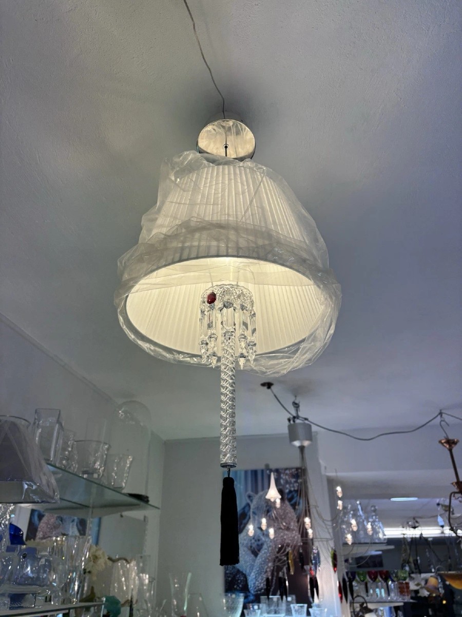 Lustre 1 lumière modèle Torch Arick Lévy en cristal de BACCARAT