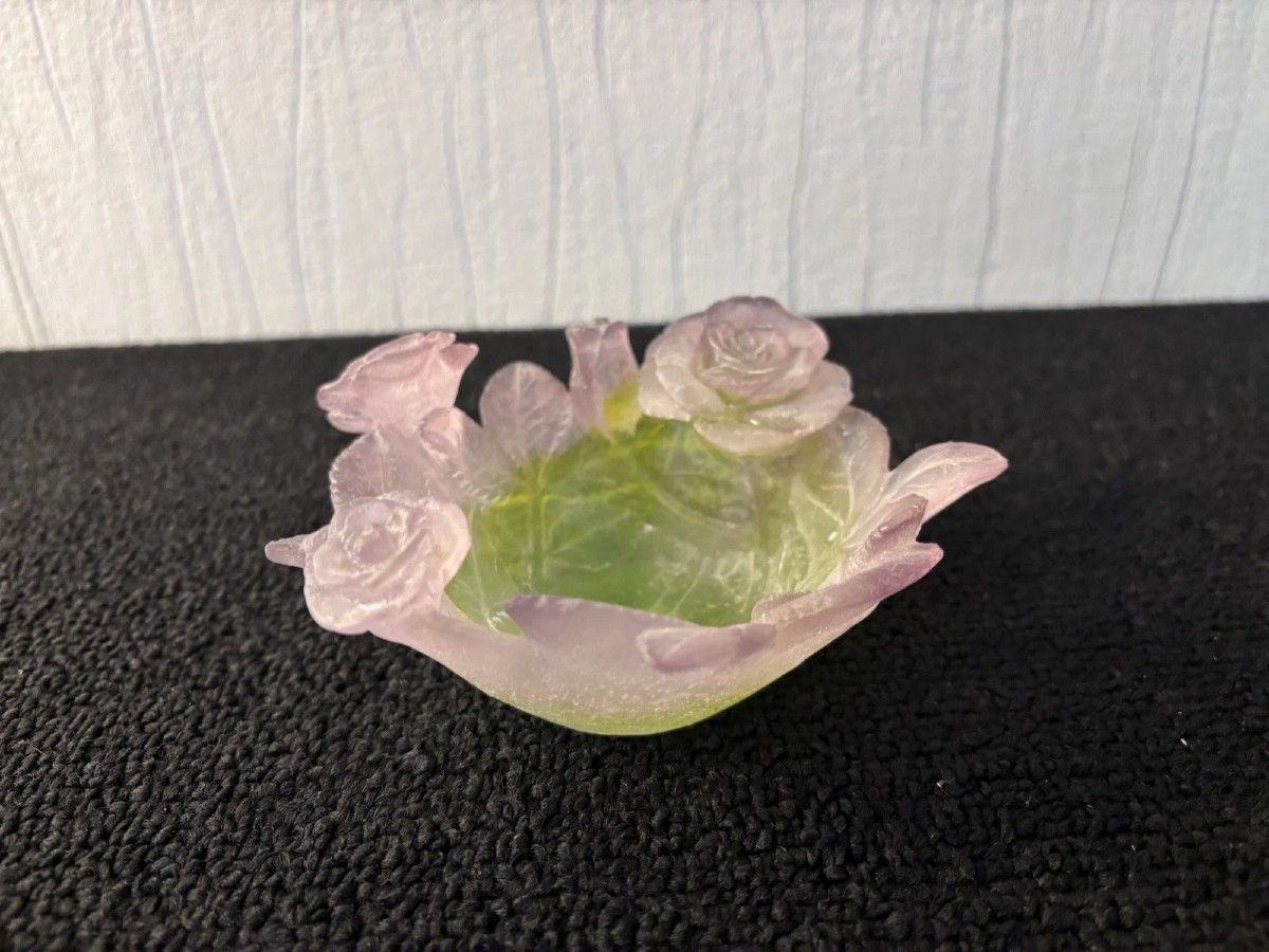 Daum Pink Crystal Dish Model3