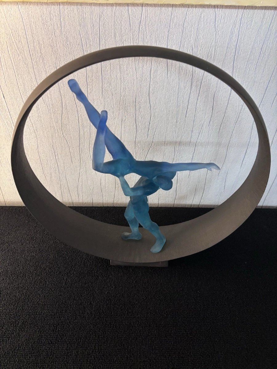 Sculpture ' l'eden ' limitée Daum France Monique Vivian N° 126/225-photo-2