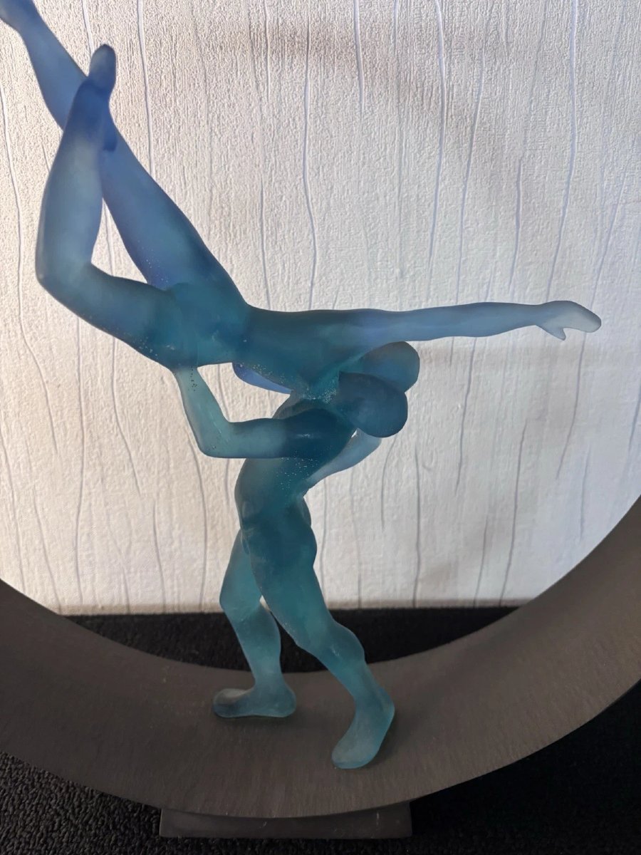 Sculpture ' l'eden ' limitée Daum France Monique Vivian N° 126/225-photo-1