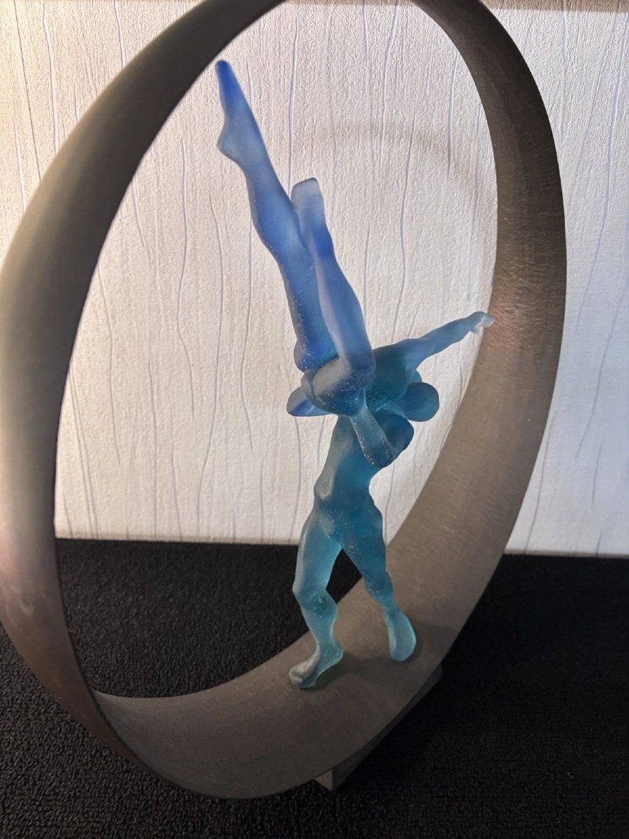 Sculpture ' l'eden ' limitée Daum France Monique Vivian N° 126/225-photo-3