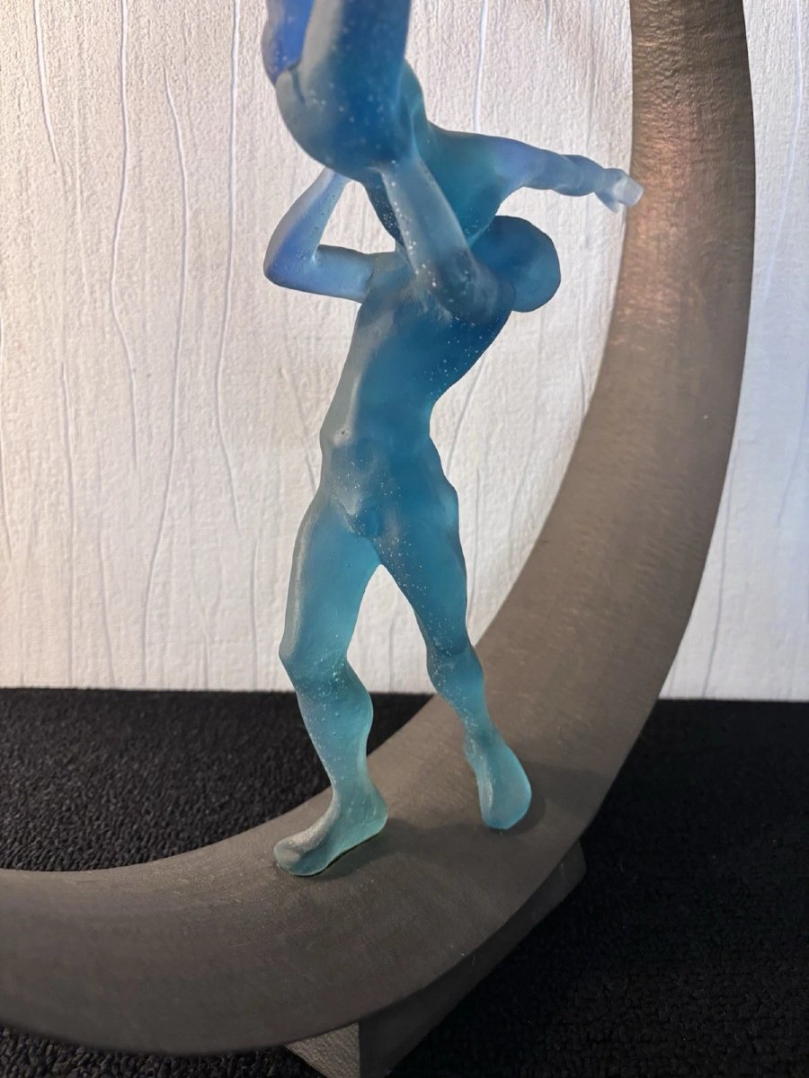 Sculpture ' l'eden ' limitée Daum France Monique Vivian N° 126/225-photo-6