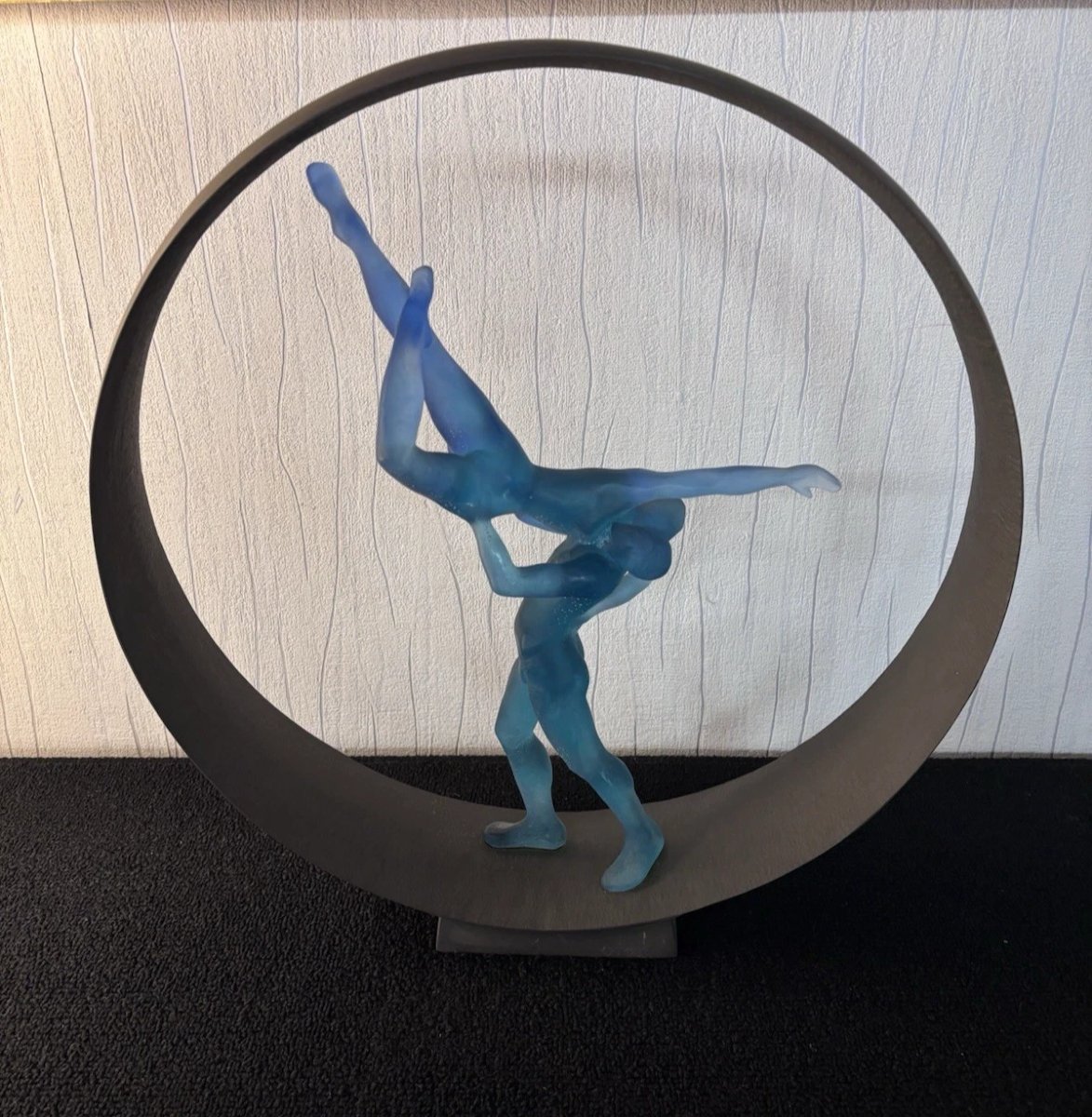 Sculpture ' l'eden ' limitée Daum France Monique Vivian N° 126/225