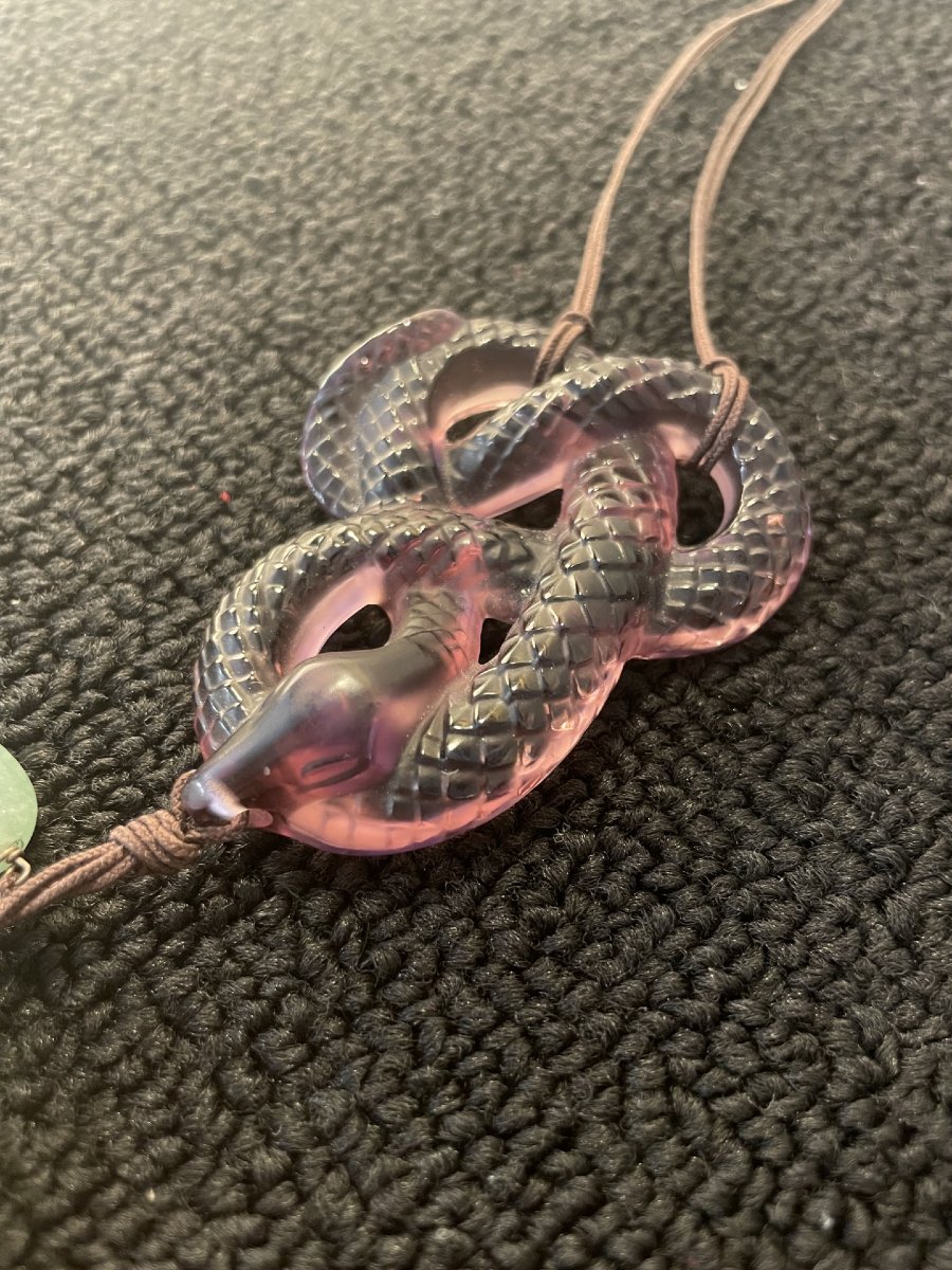 Lalique Snake Necklace -photo-4