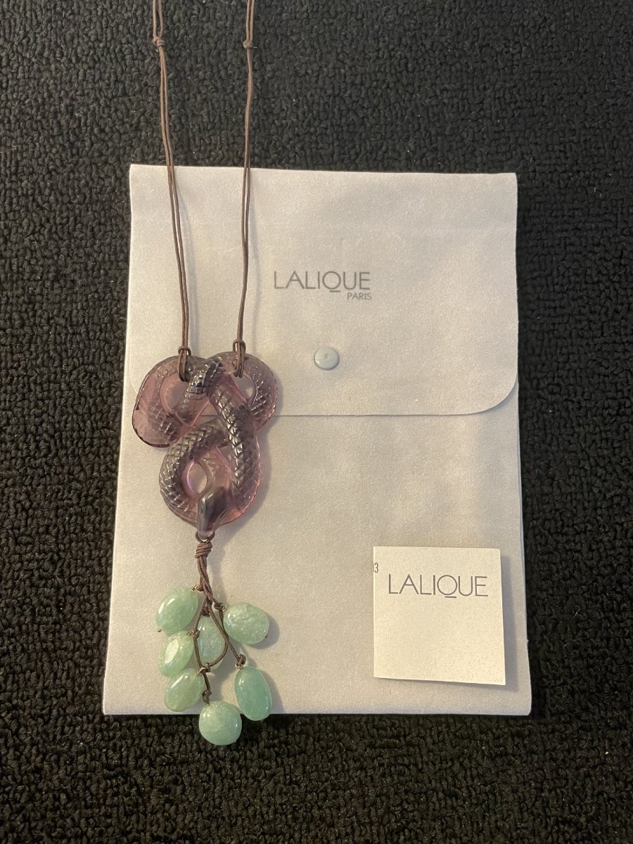 COLLIER SERPENT LALIQUE -photo-2